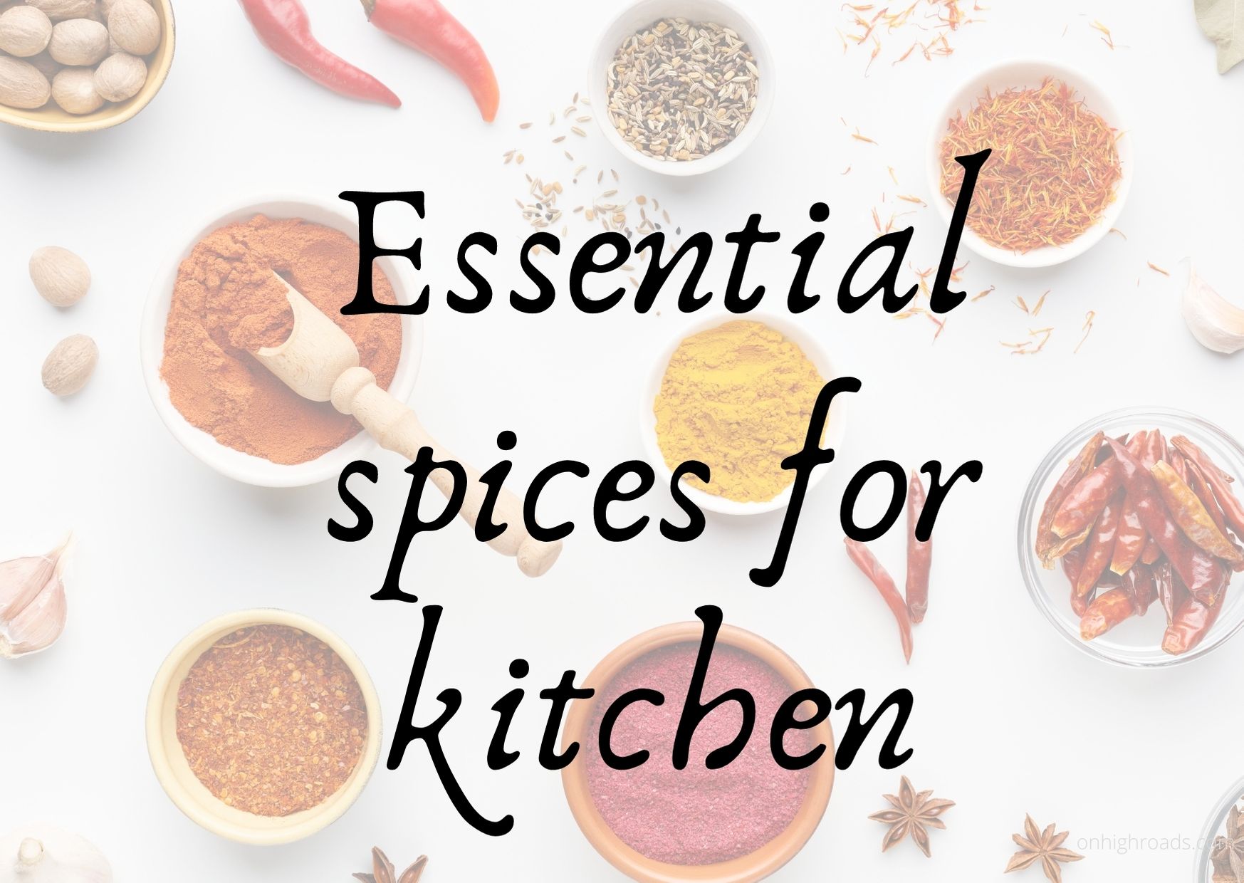 essential spices for kitchen